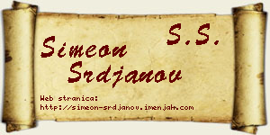 Simeon Srđanov vizit kartica